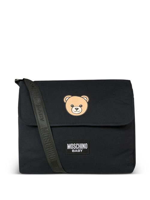 Borsa unisex Moschino Baby nera con logo MOSCHINO BABY | MUX05VLCA1960100